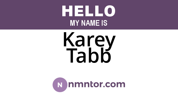 Karey Tabb