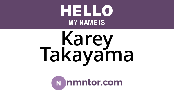 Karey Takayama