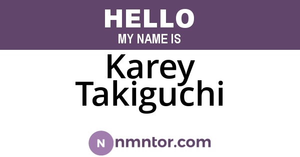 Karey Takiguchi