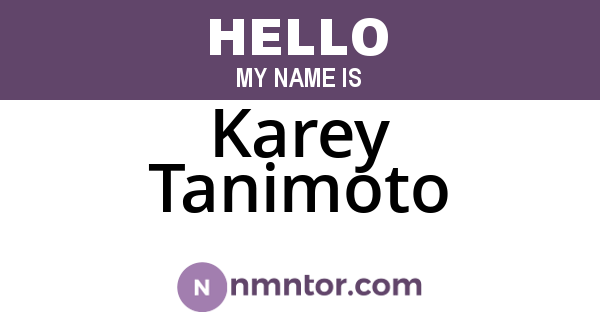 Karey Tanimoto