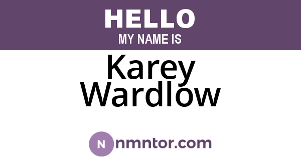 Karey Wardlow
