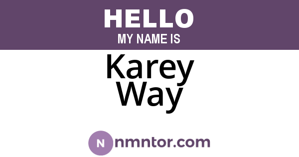 Karey Way