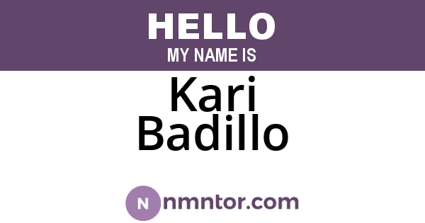 Kari Badillo
