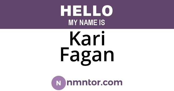 Kari Fagan