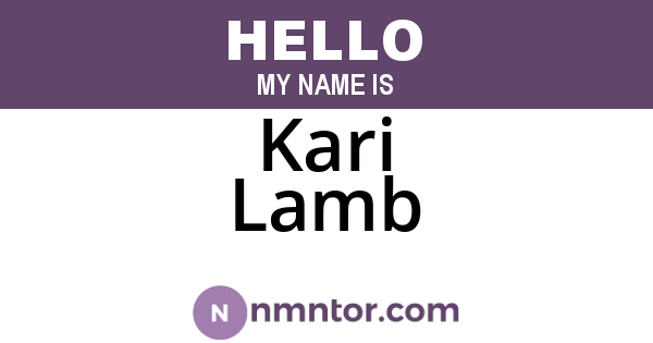 Kari Lamb
