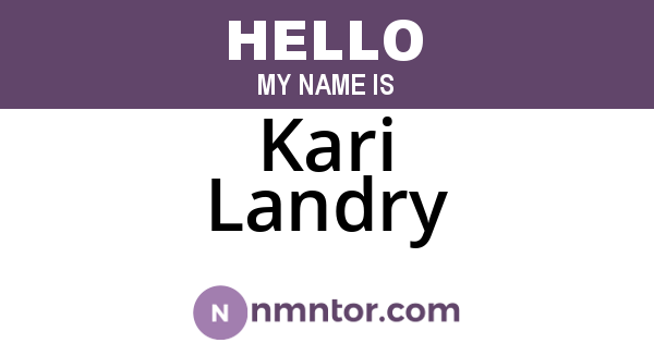 Kari Landry