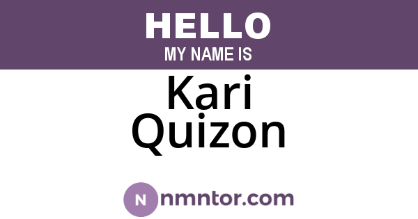 Kari Quizon