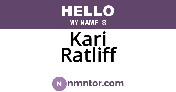 Kari Ratliff