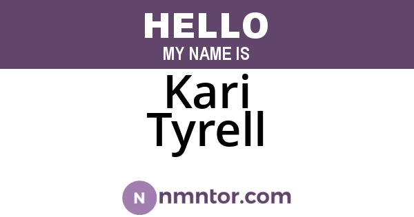 Kari Tyrell