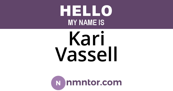 Kari Vassell