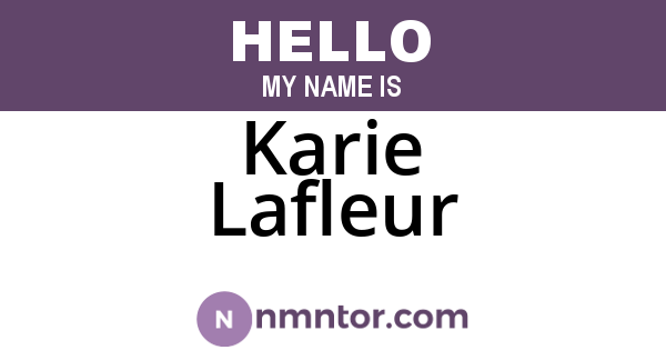 Karie Lafleur