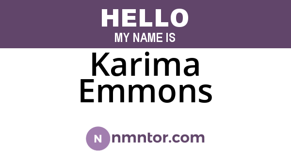 Karima Emmons