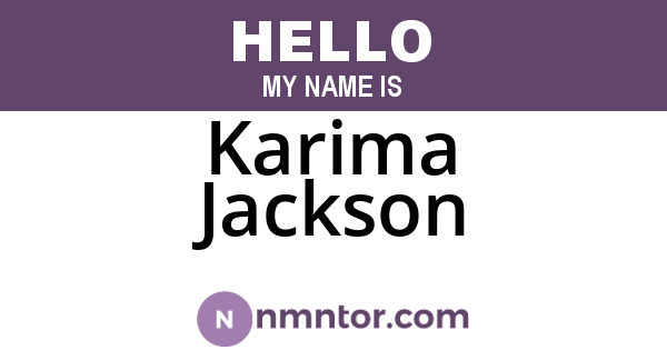 Karima Jackson