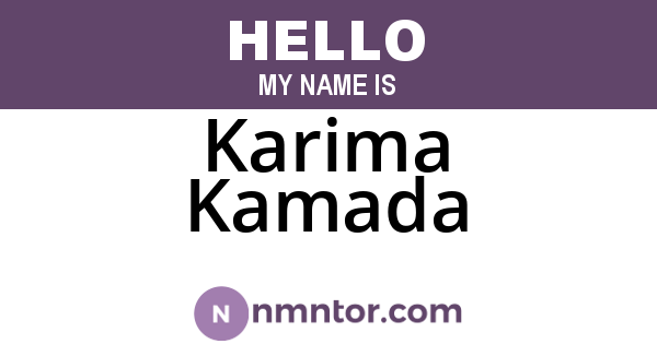 Karima Kamada
