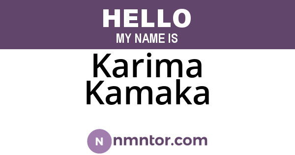 Karima Kamaka