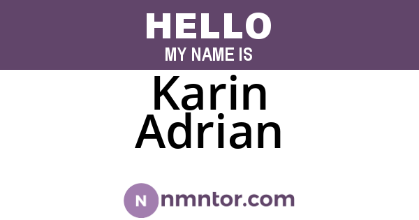 Karin Adrian