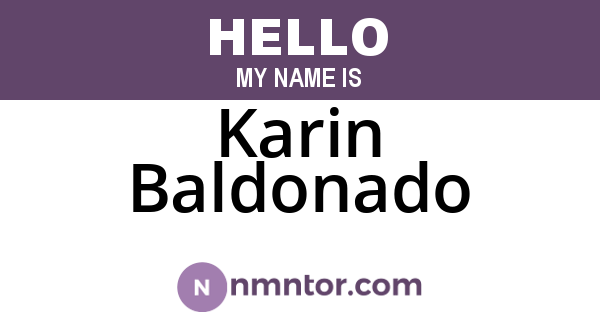 Karin Baldonado