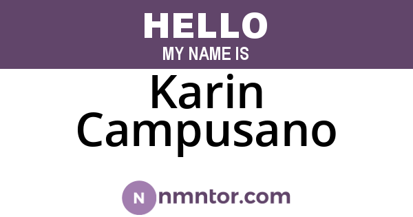 Karin Campusano
