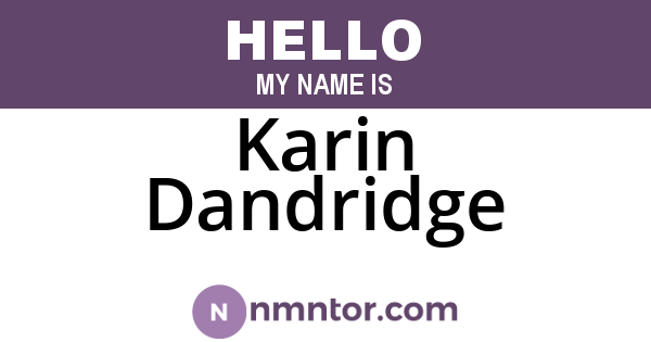 Karin Dandridge