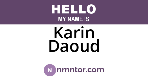 Karin Daoud