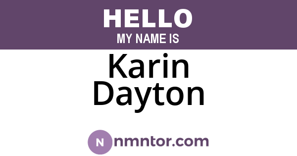 Karin Dayton