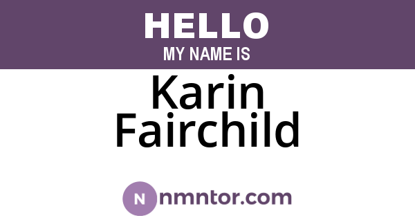 Karin Fairchild
