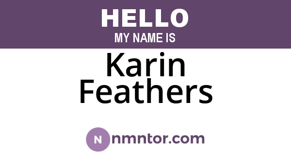 Karin Feathers