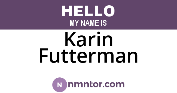 Karin Futterman