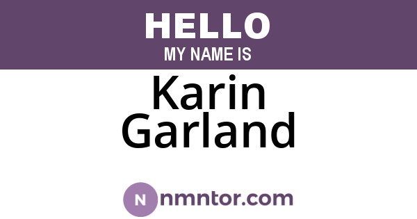 Karin Garland