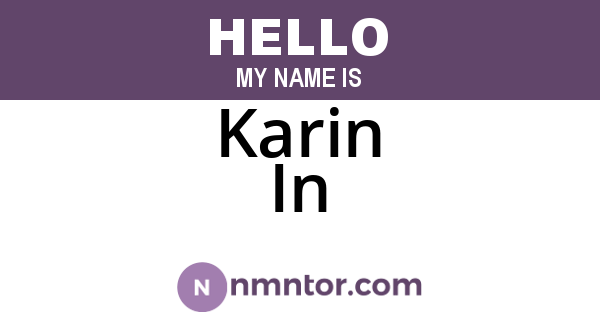 Karin In
