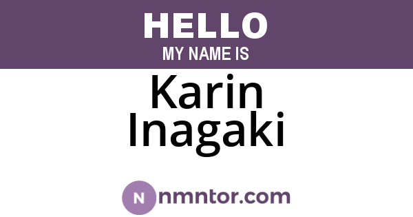 Karin Inagaki