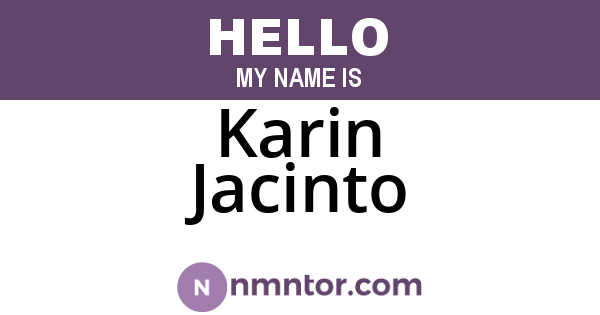 Karin Jacinto