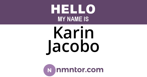 Karin Jacobo