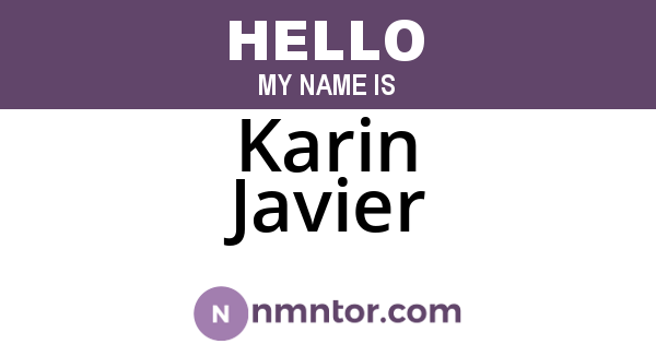 Karin Javier