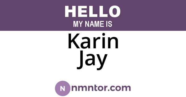 Karin Jay