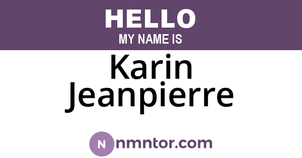 Karin Jeanpierre