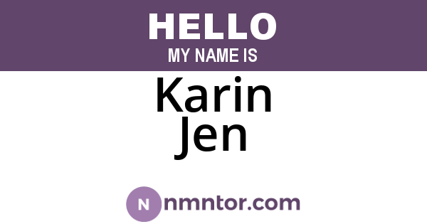 Karin Jen