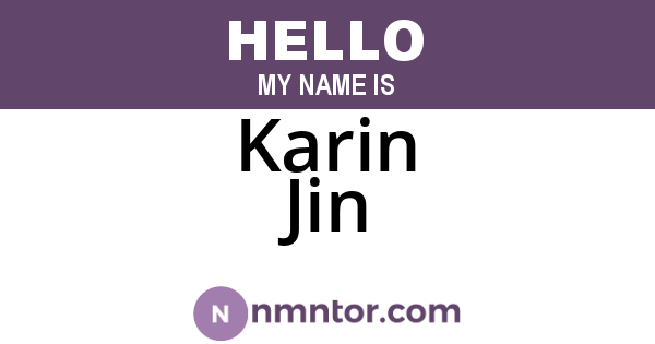 Karin Jin