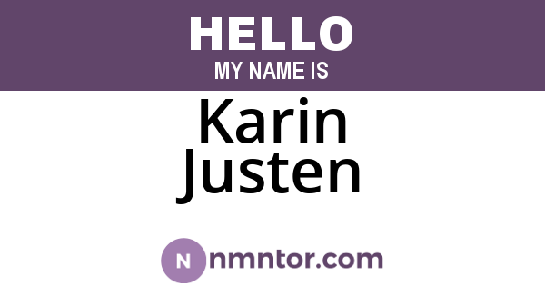 Karin Justen