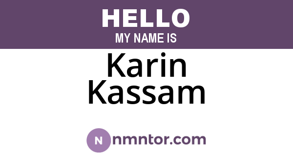 Karin Kassam