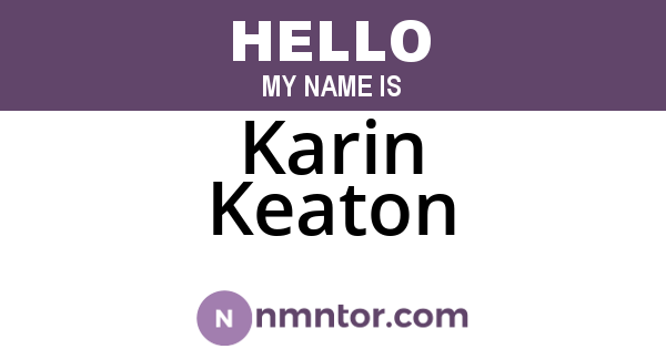 Karin Keaton