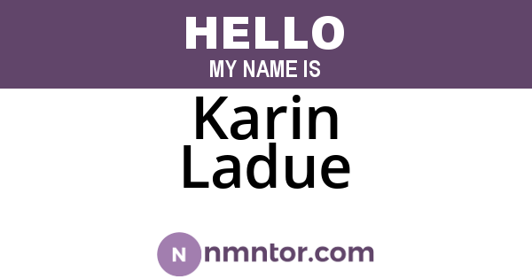 Karin Ladue
