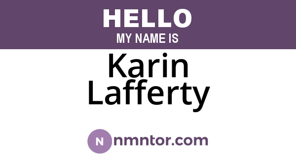 Karin Lafferty