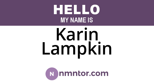Karin Lampkin
