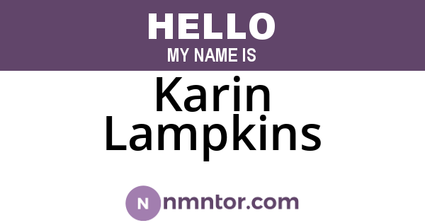 Karin Lampkins