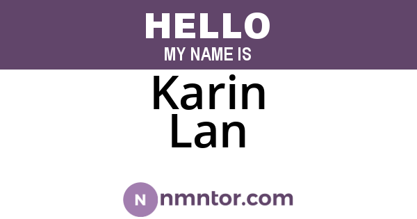 Karin Lan
