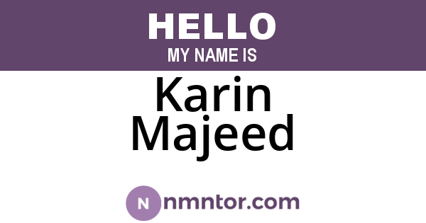 Karin Majeed