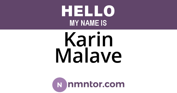 Karin Malave