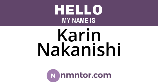 Karin Nakanishi