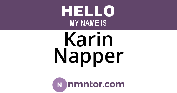Karin Napper